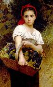 Adolphe William Bouguereau The Grape Picker oil painting on canvas